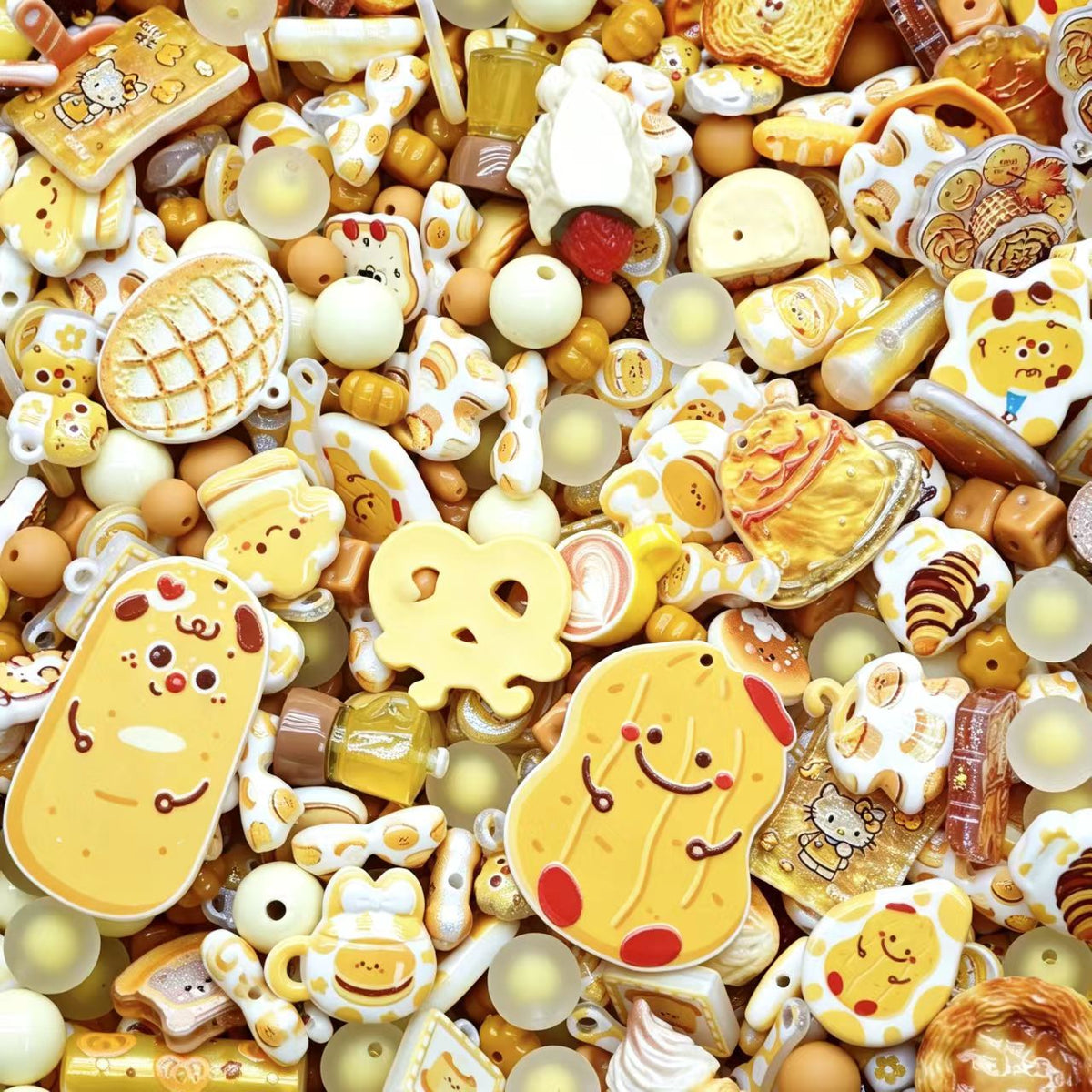 (BOGO)Acrylic Beads - Peanut (for beaded pen, keychains, phone chains)
