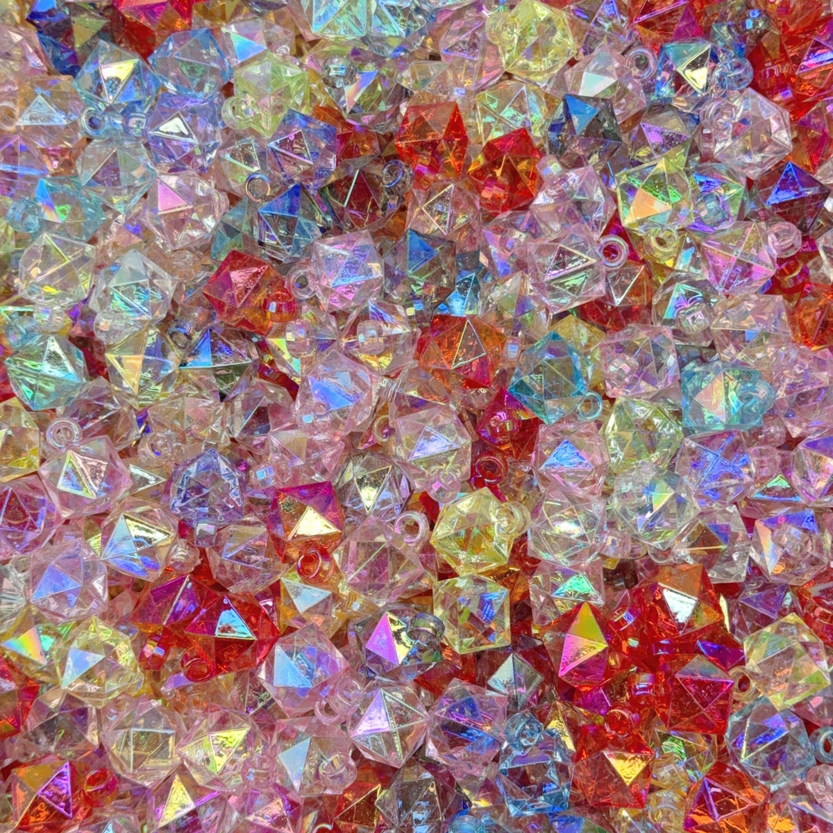 Acrylic charms - Cube hanging hole (for beaded pen, keychains, phone chains)