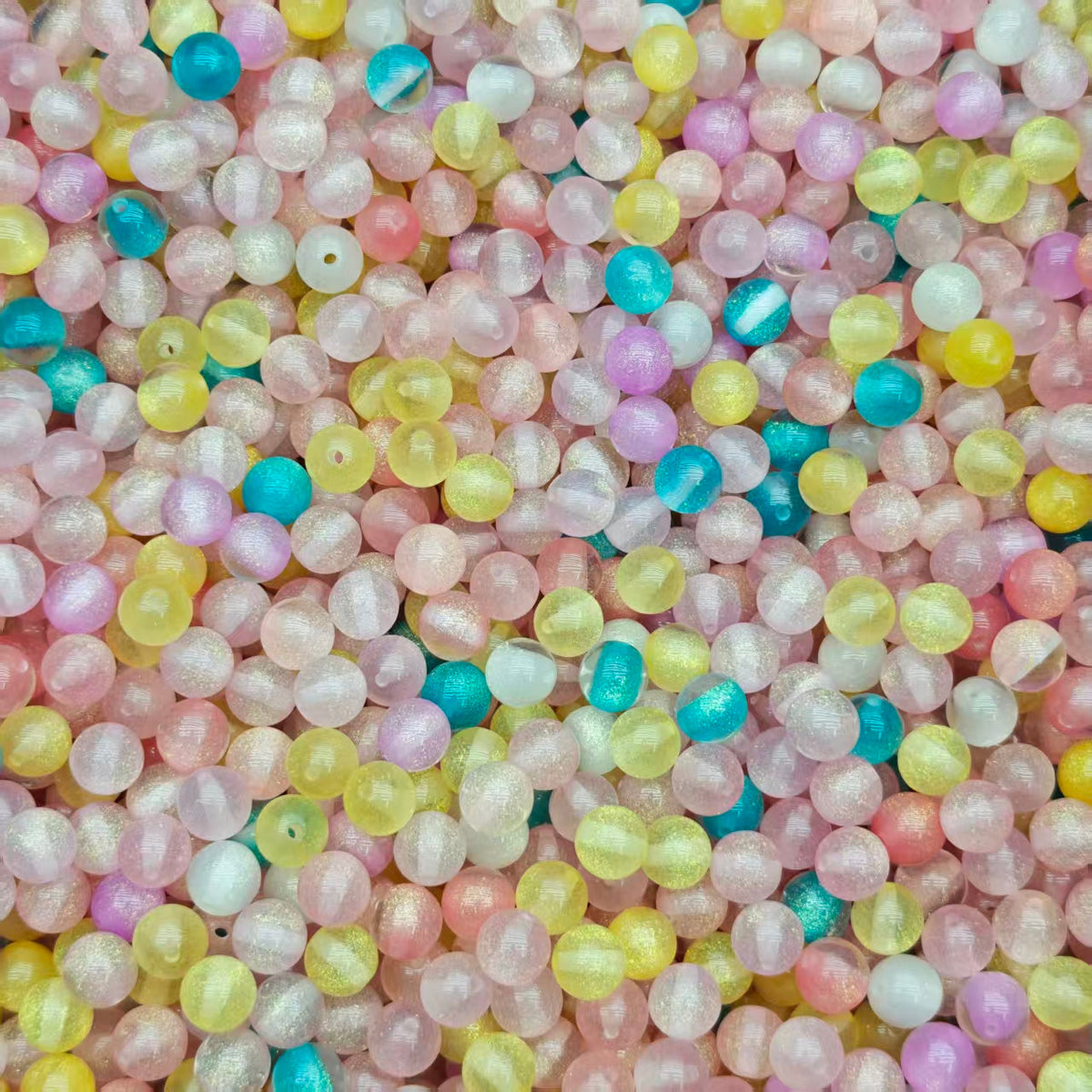 Resin beads - Glitter (for beadable pens, keychains, phone chains)
