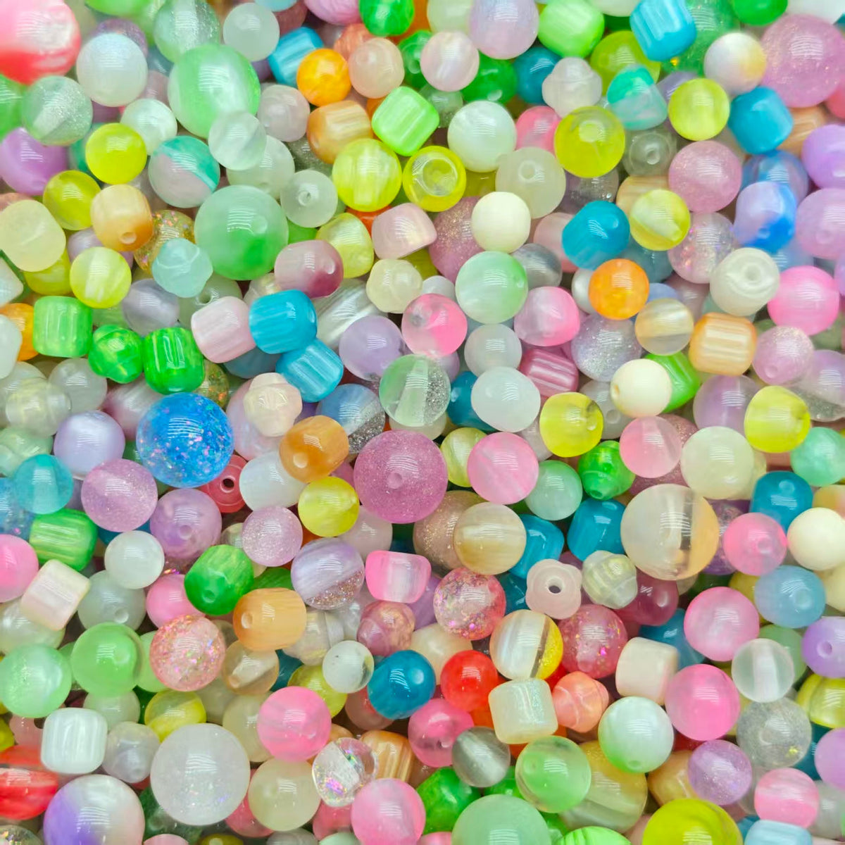 BOGO! Resin beads - Glitter 2.0 (for beadable pens, keychains, phone chains)