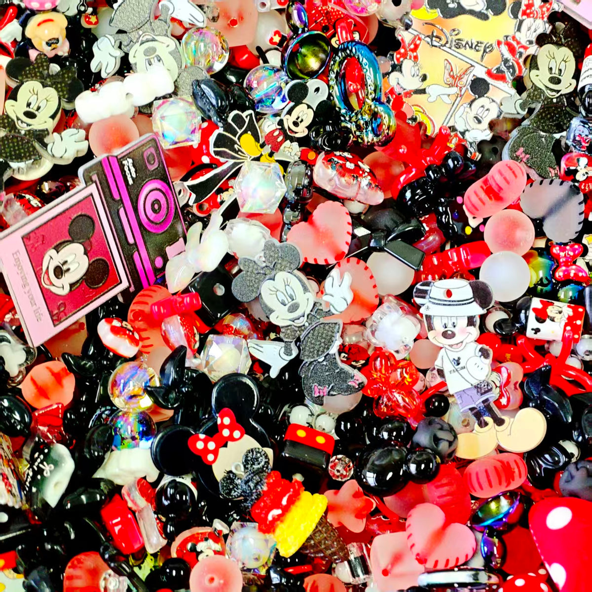 Big sale! Acrylic beads - Mickey (for keychains, phone chains,bracelet, necklace)