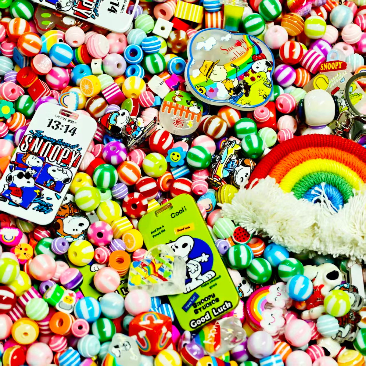 Big sale! Acrylic beads - Candy Snoopy (for keychains, phone chains,bracelet, necklace)