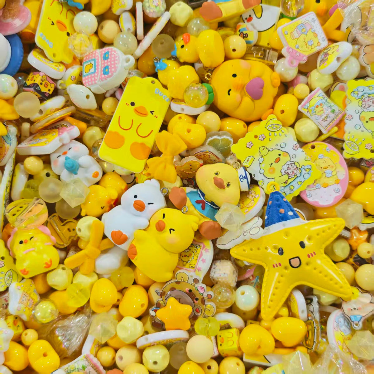 Acrylic beads - Ducky (for beadable pens, keychains, phone chains)