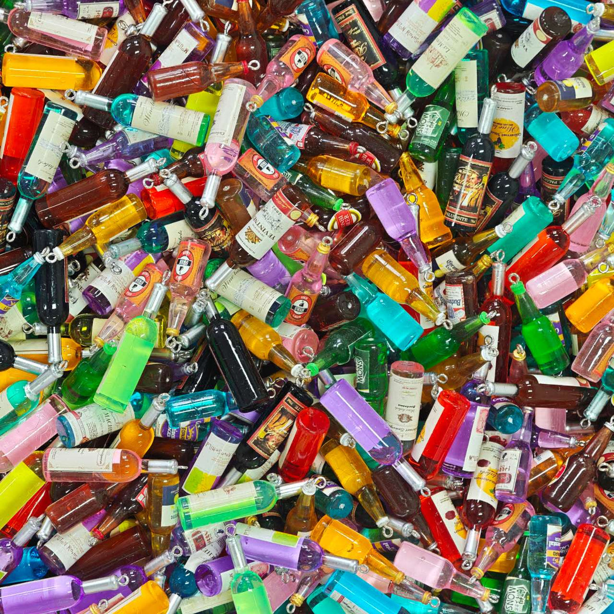 Acrylic beads - Bottle charms (for beadable pens, keychains, phone chains)
