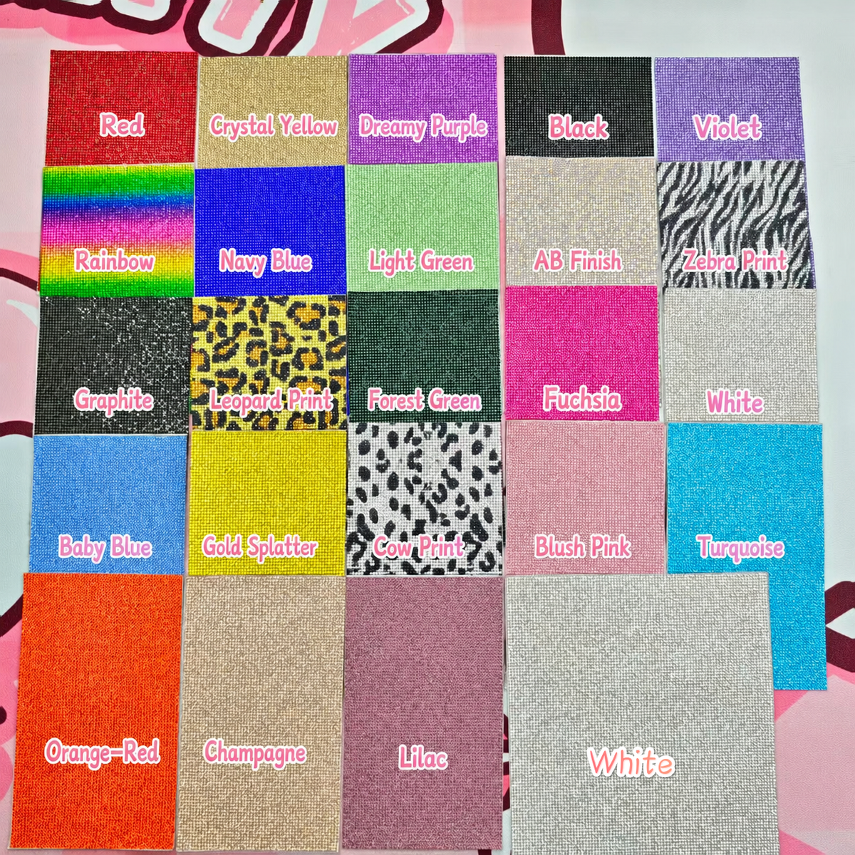 Tool-Glitter Colored self-adhesive