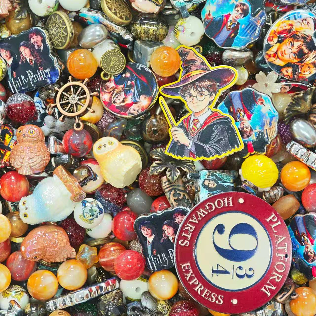 Acrylic beads - Harry Potter (for beadable pens, keychains, phone chains)