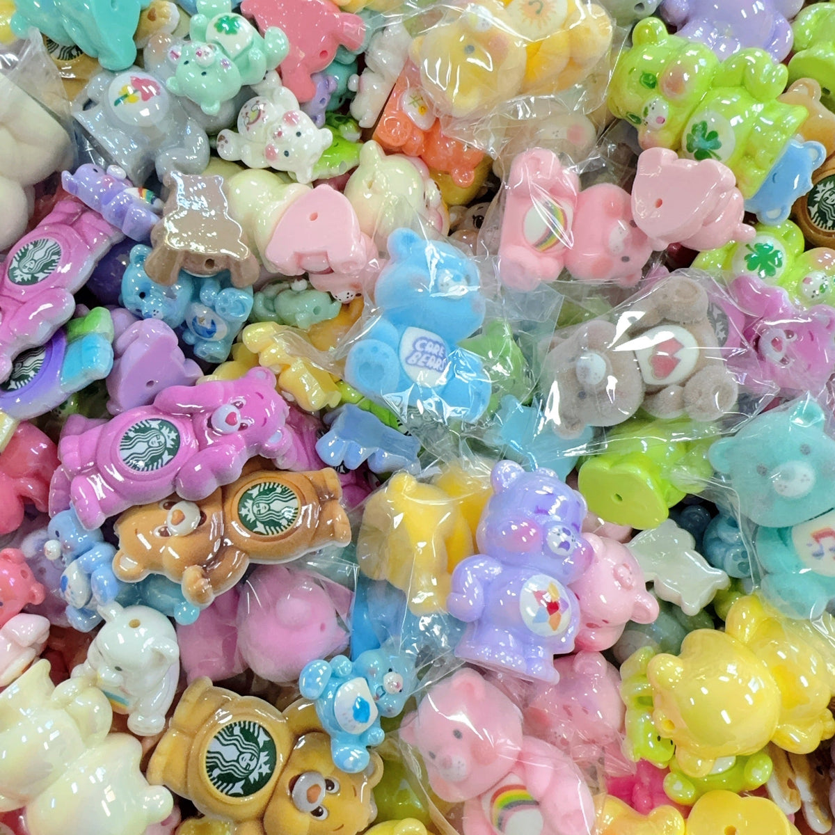 3D figures- care bear 3D (for beadable pens, keychains, phone chains)