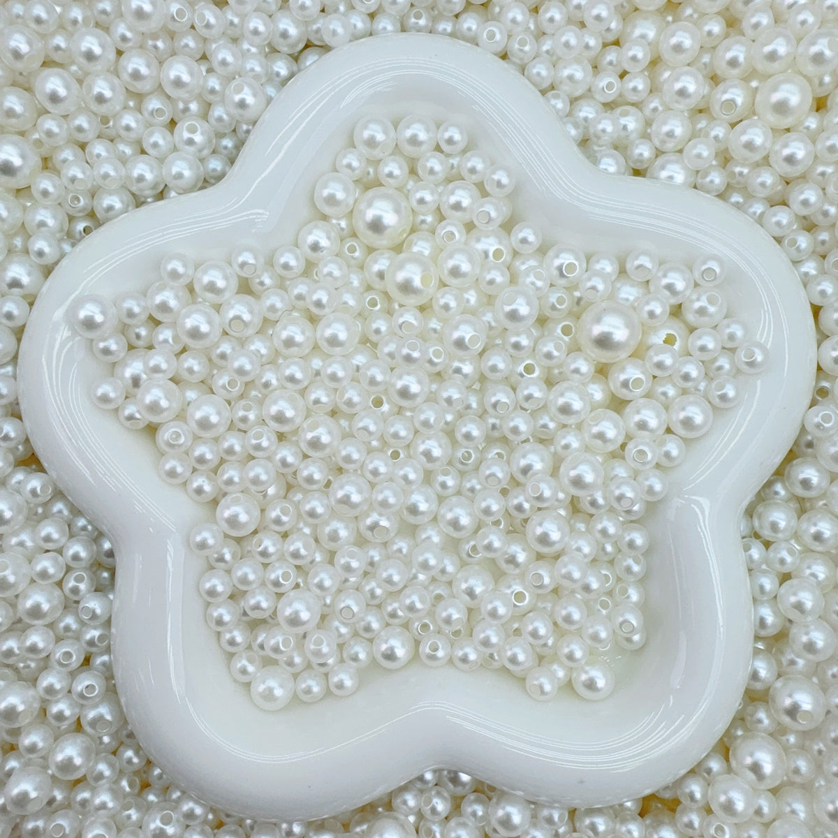 Big sale! $16 400ml !white pearl mix (for beadable pens, keychains, phone chains)