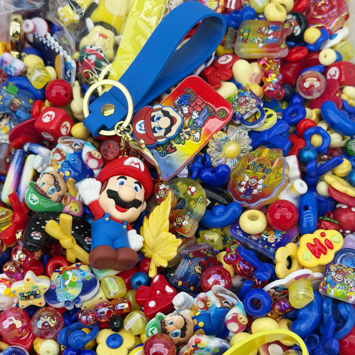 (BOGO)Acrylic Beads -Mario Party (for beaded pen, keychains, phone chains)