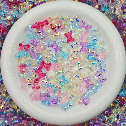 High quality Blingbling glass beads - Dog bone(for keychains, phone chains,bracelet, necklace）
