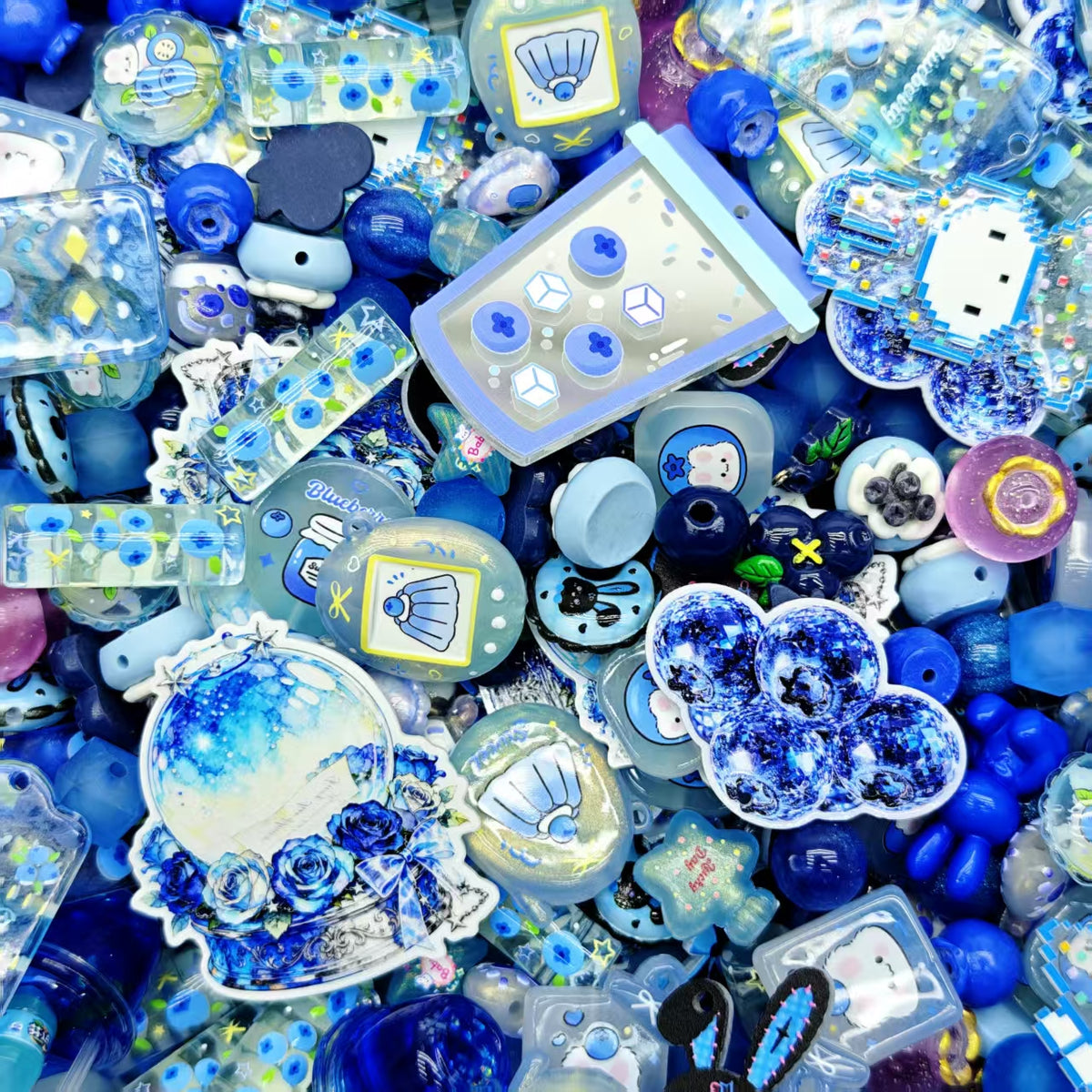Big sale！ Acrylic beads -Blueberry(for keychains, phone chains,bracelet, necklace)