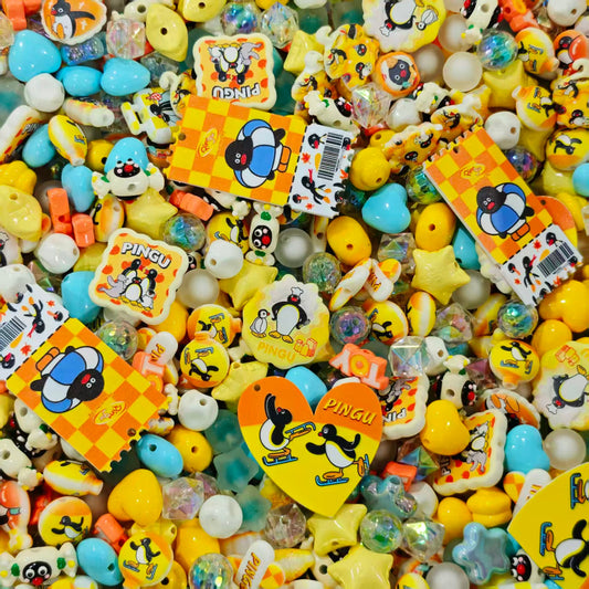 Acrylic beads - Penguin (for beadable pens, keychains, phone chains)