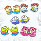 Acrylic Flat beads /1 bag(10pcs)(for beaded pen, keychains, phone chains, bracelet, necklace)
