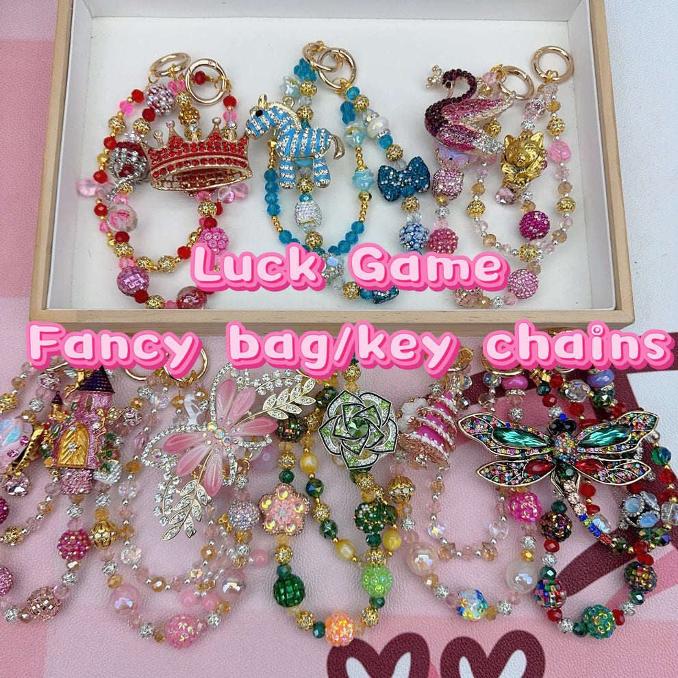 Lucky game-Fancy blingbling bag/key chains （handmade,1% of flaws) – 我的商店