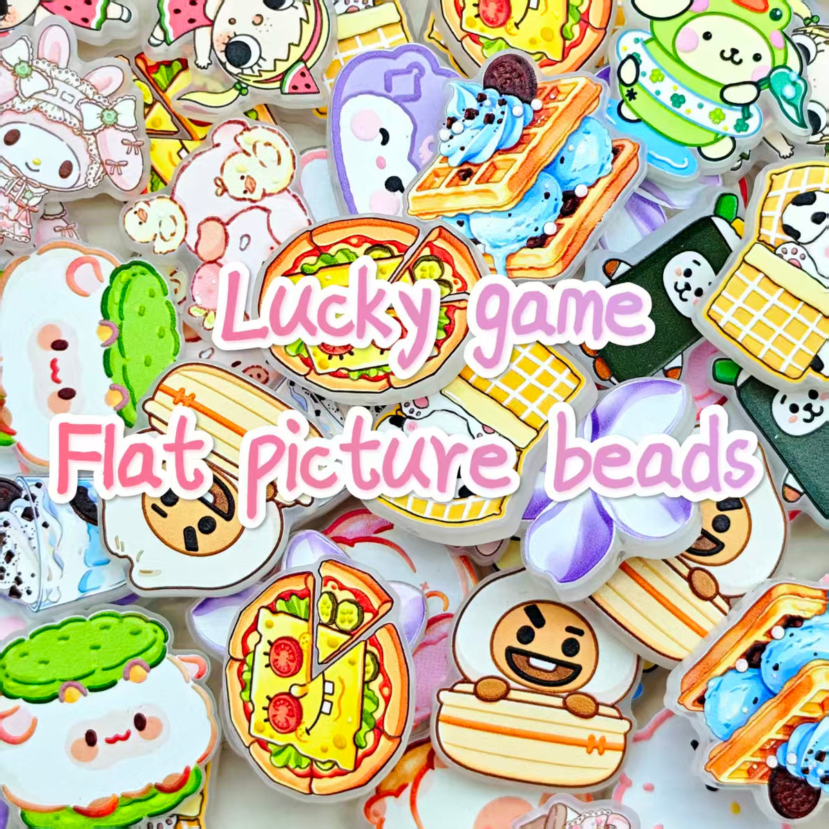 [Big sale]Lucky game -Flat picture beads