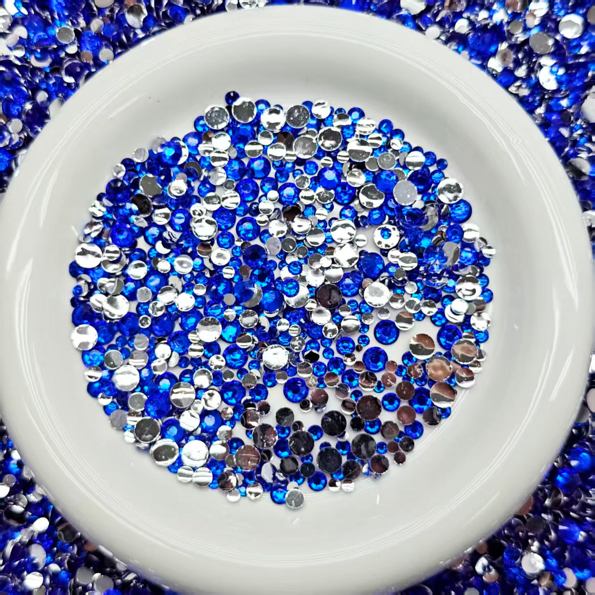 Big sale ! Rhinestone - 2-6mm Gem blue(for diamond painting, nail art etc)