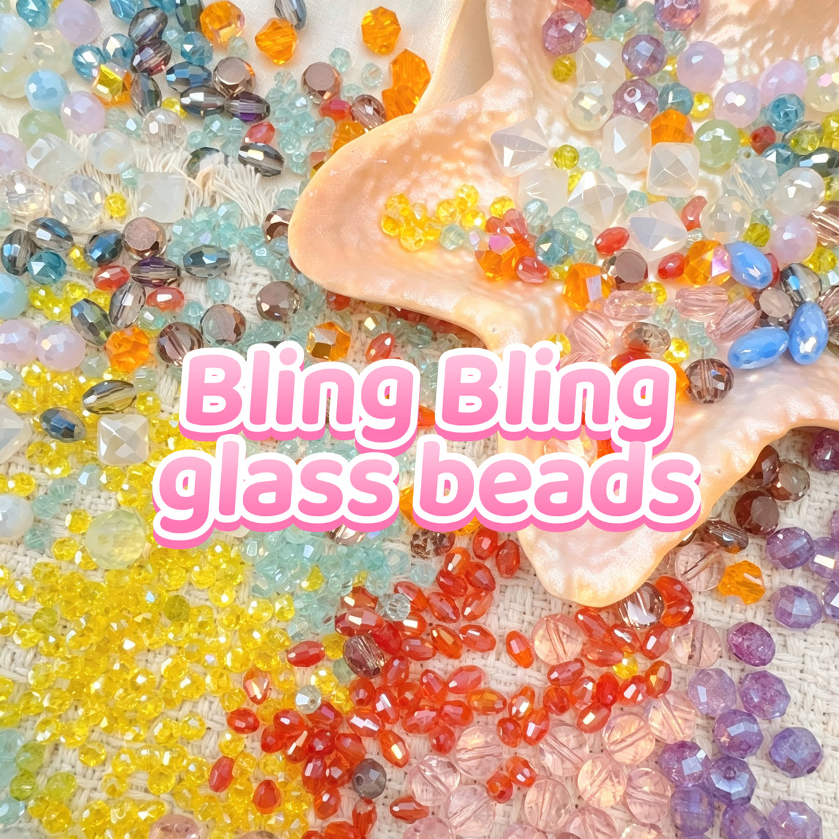 Lucky game - Bling Bling glass beads ( +free box )