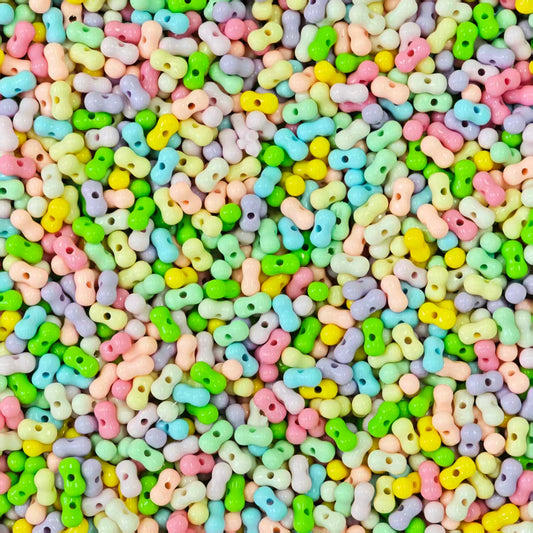 Acrylic beads - Candy peanut (for beadable pens, keychains, phone chains)
