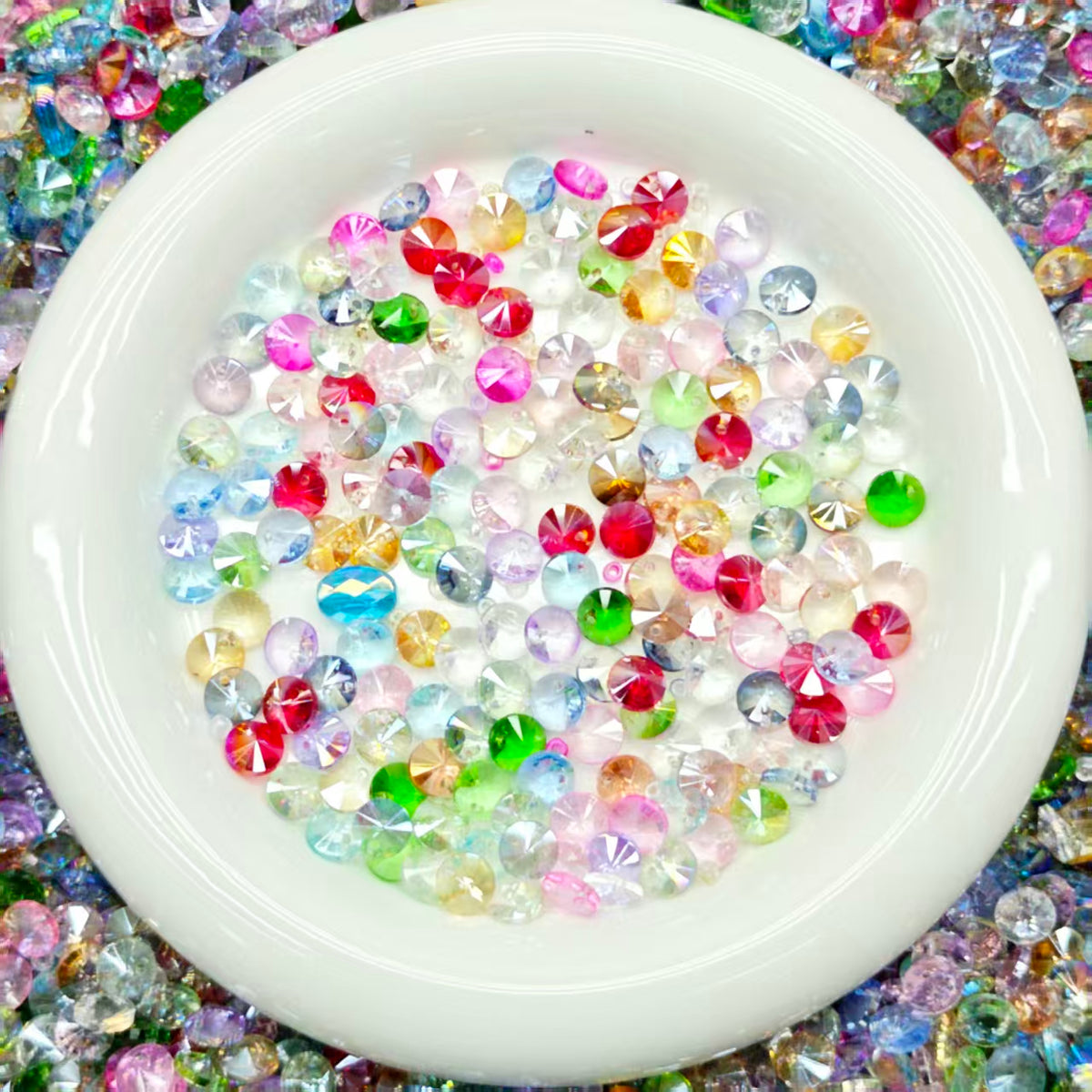 High quality Blingbling glass beads -UFO(for keychains, phone chains,bracelet, necklace）