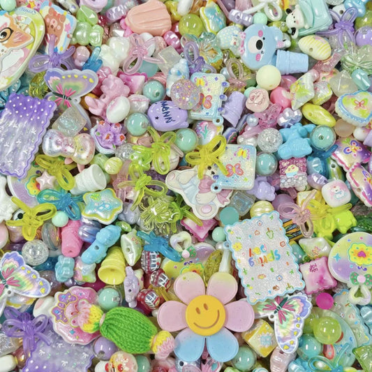 (BOGO)Acrylic Beads - Mini garden (for beaded pen, keychains, phone chains)