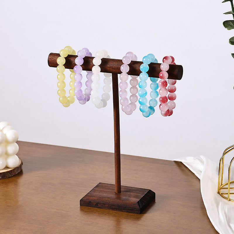 Tool-Tier Wooden T-Bar Bracelet Display Stand