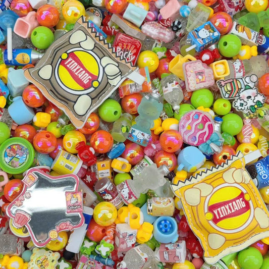 (BOGO)Acrylic Beads - Snacks1.0 (for beaded pen, keychains, phone chains)