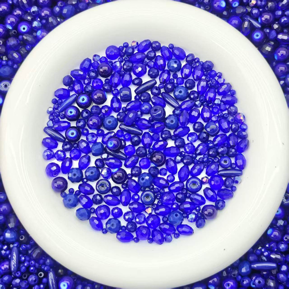 Big sale！ Blingbling glass beads -Royal blue(for keychains, phone chains,bracelet, necklace）