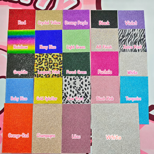 Tool-Glitter Colored self-adhesive