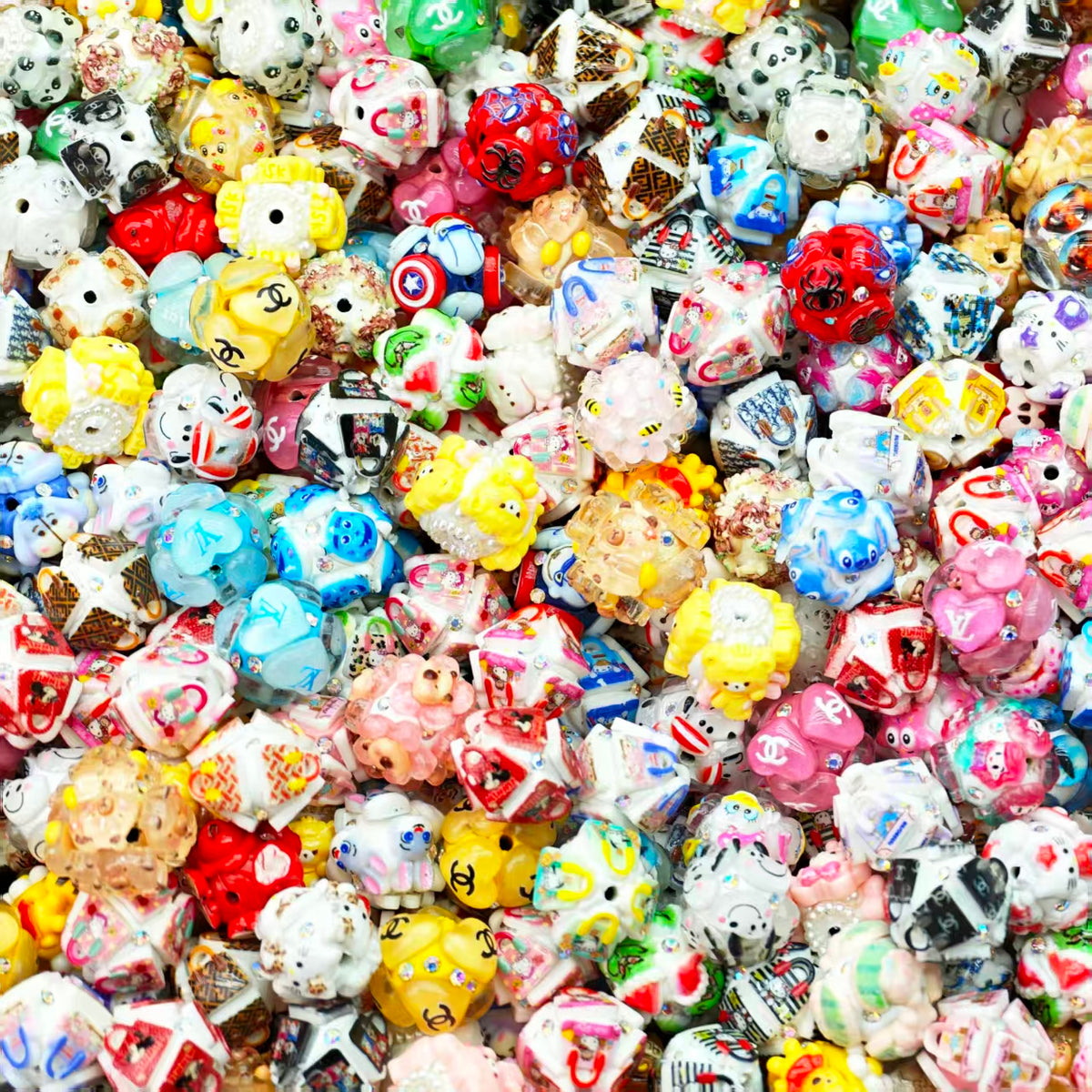 Big sale ! IP fancy beads(for keychains, phone chains,bracelet, necklace）