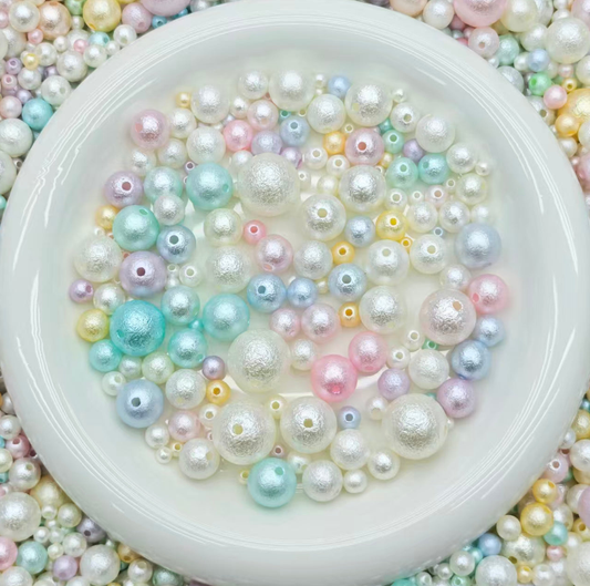 Acrylic beads -  macaron pearl   (for keychains, phone chains,bracelet, necklace）