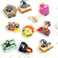 Acrylic Flat beads /1 bag(10pcs)(for beaded pen, keychains, phone chains, bracelet, necklace)