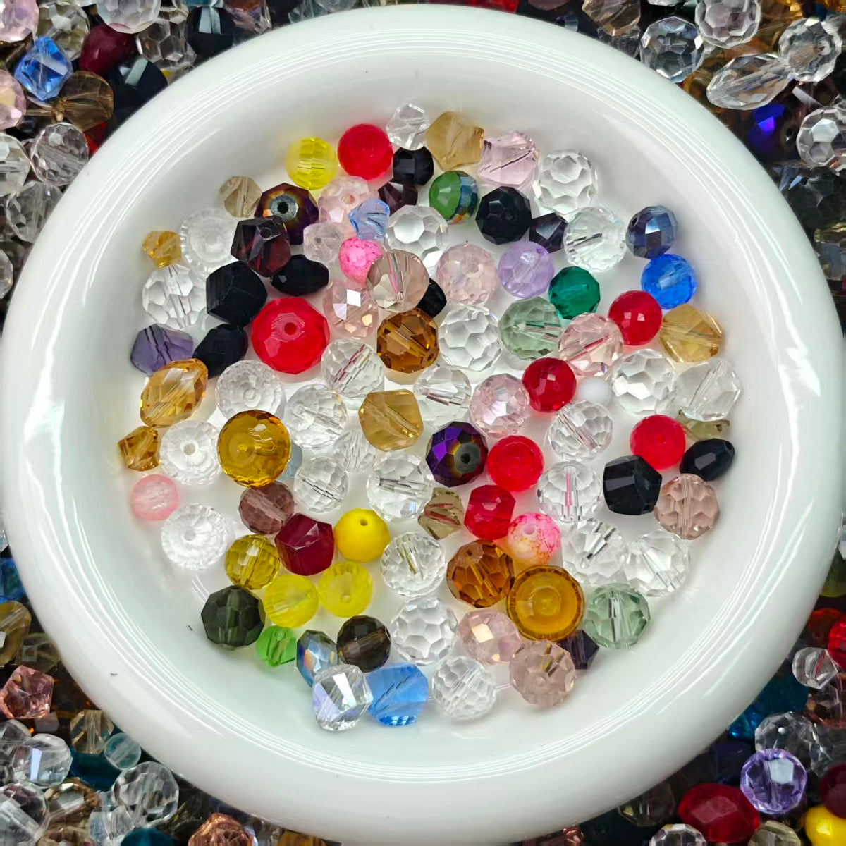 Big sale！ Blingbling glass beads - All mix  (for keychains, phone chains,bracelet, necklace）