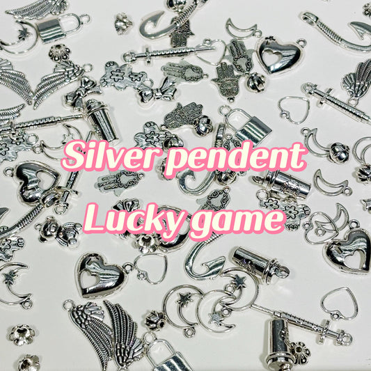 (BOGO)Lucky game-Silver Pendent