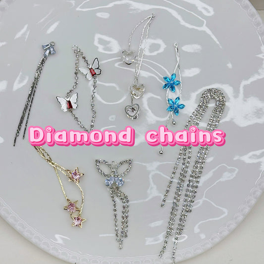 Lucky game-Diamond chains (for making earring , keychains etc)