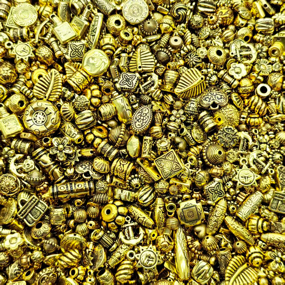 (last 4)Big sale！ Acrylic beads -gold spacer beads (for keychains, phone chains,bracelet, necklace）