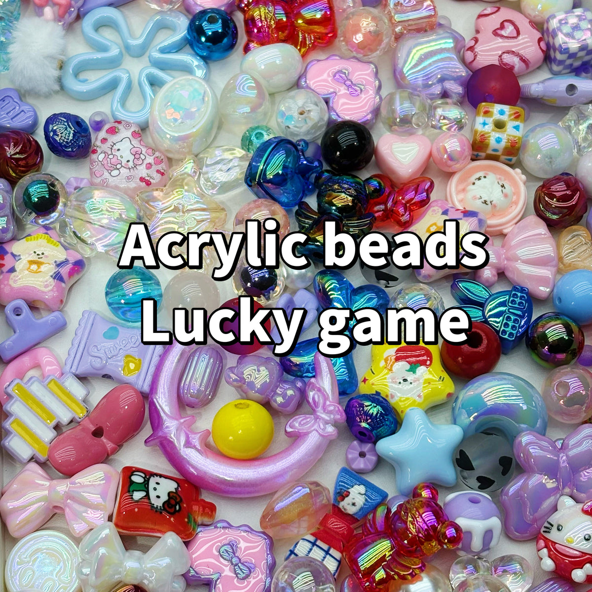 Lucky game-Acrylic beads