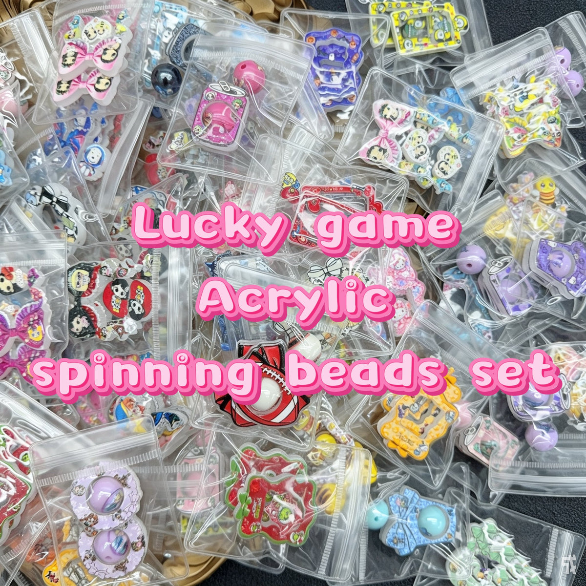 Lucky game - Acrylic spinning beads set