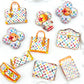 Acrylic Flat beads /1 bag(10pcs)(for beaded pen, keychains, phone chains, bracelet, necklace)