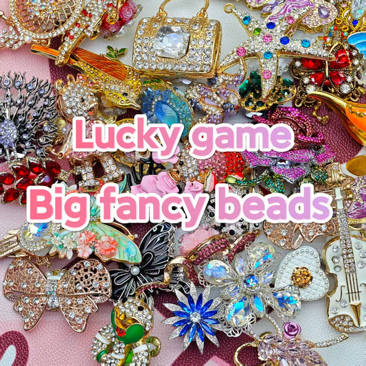Lucky game-Big fancy beads(for beaded pen , keychains etc)