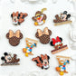 Acrylic Flat beads /1 bag(10pcs)(for beaded pen, keychains, phone chains, bracelet, necklace)