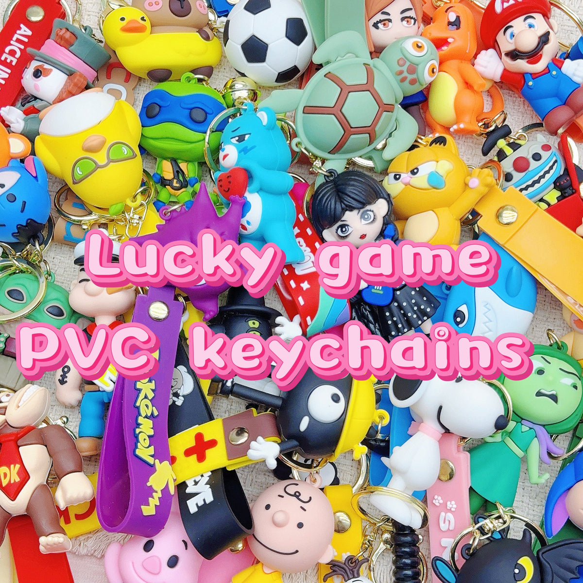 【NEW】Lucky game - PVC keychains