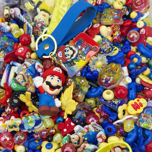 (BOGO)Acrylic Beads -Mario Party (for beaded pen, keychains, phone chains)