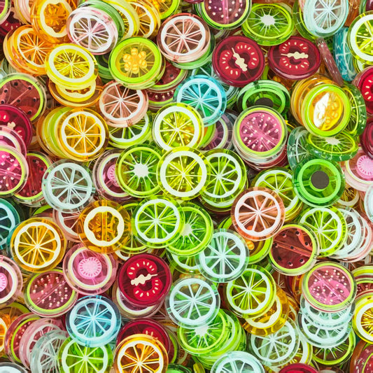 (BOGO) Acrylic Beads - Fruit slices (for beaded pen, keychains, phone chains)