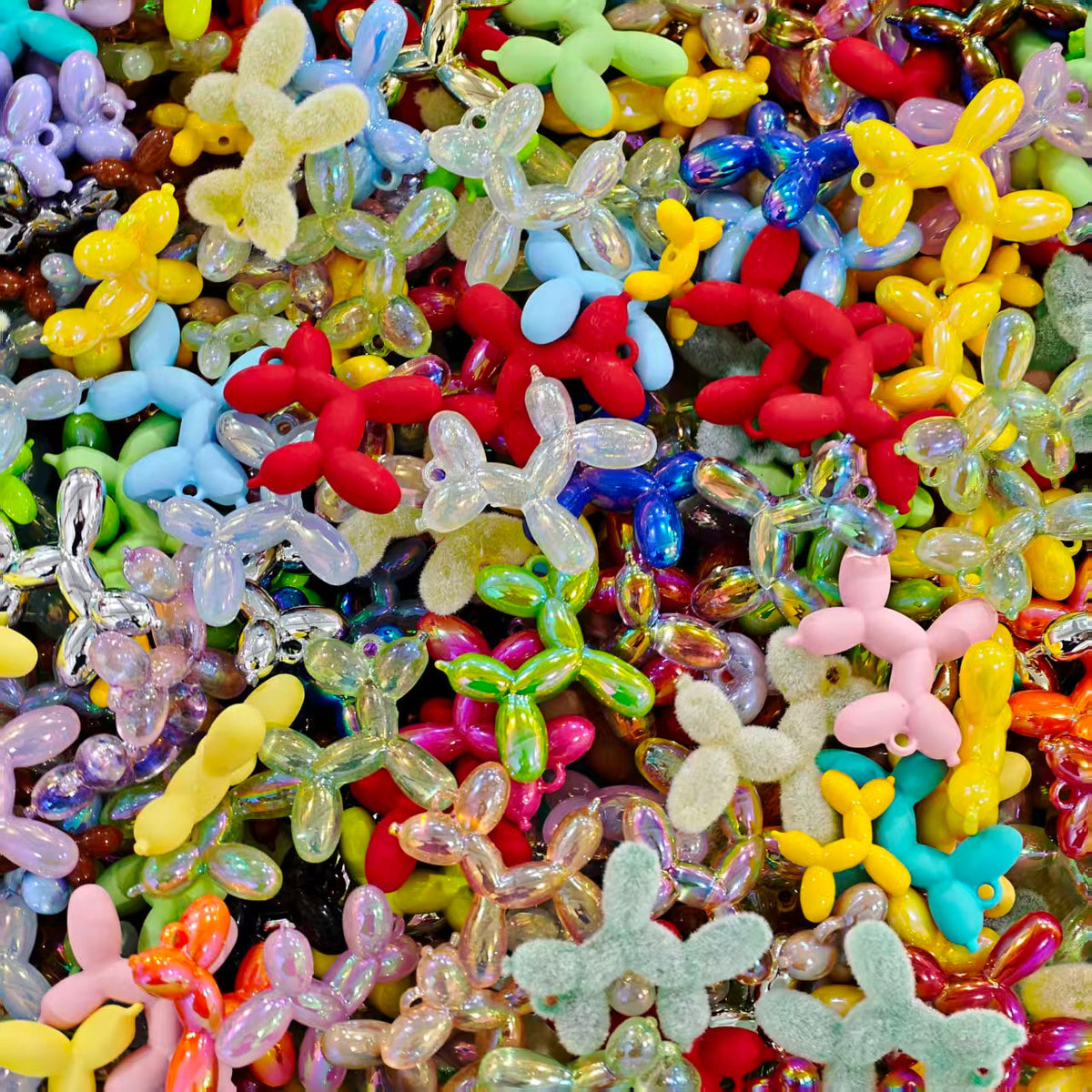 Big sale！Acrylic Beads -Balloon dogs  (for beaded pen, keychains, phone chains)