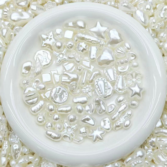 Acrylic beads -  random shape pearl  (for keychains, phone chains,bracelet, necklace）